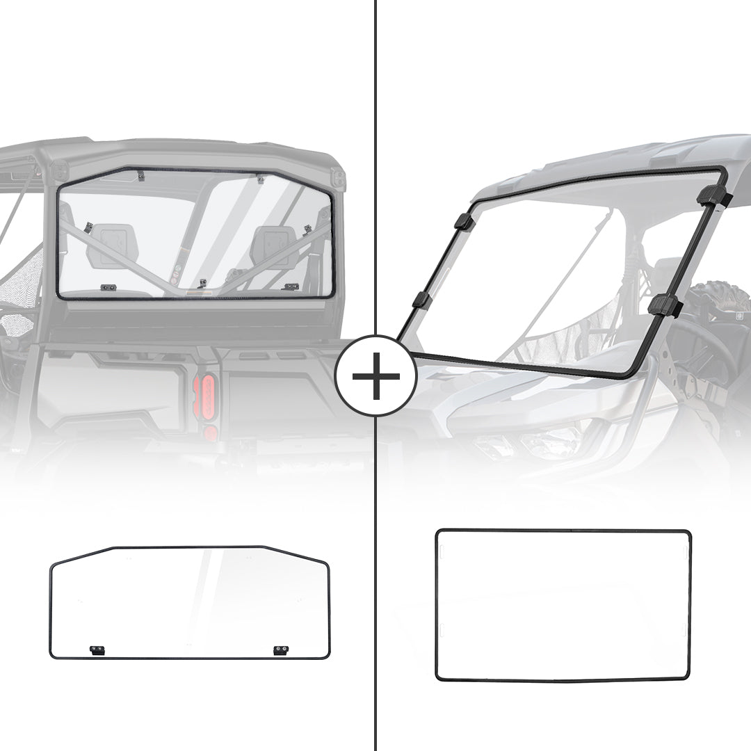 Kemimoto Full Windshield For Can‑Am Defender 2016‑2024 Polycarbonate
