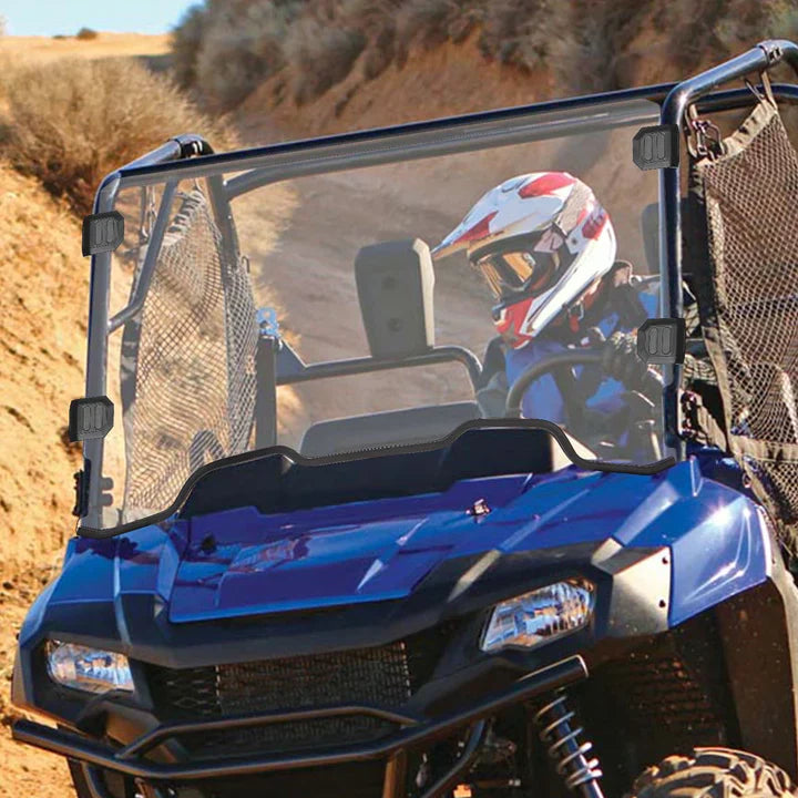Kemimoto Front Windshield & Panel With Open Window For Pioneer