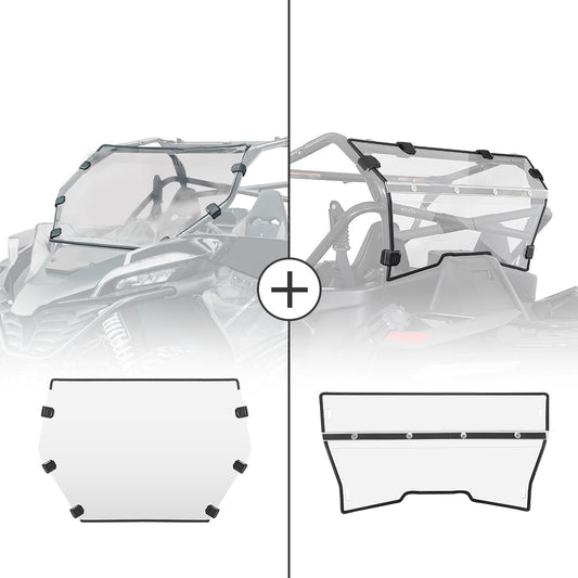 Front & Rear Scratch-Resistant Windshield for CFMOTO ZForce 950