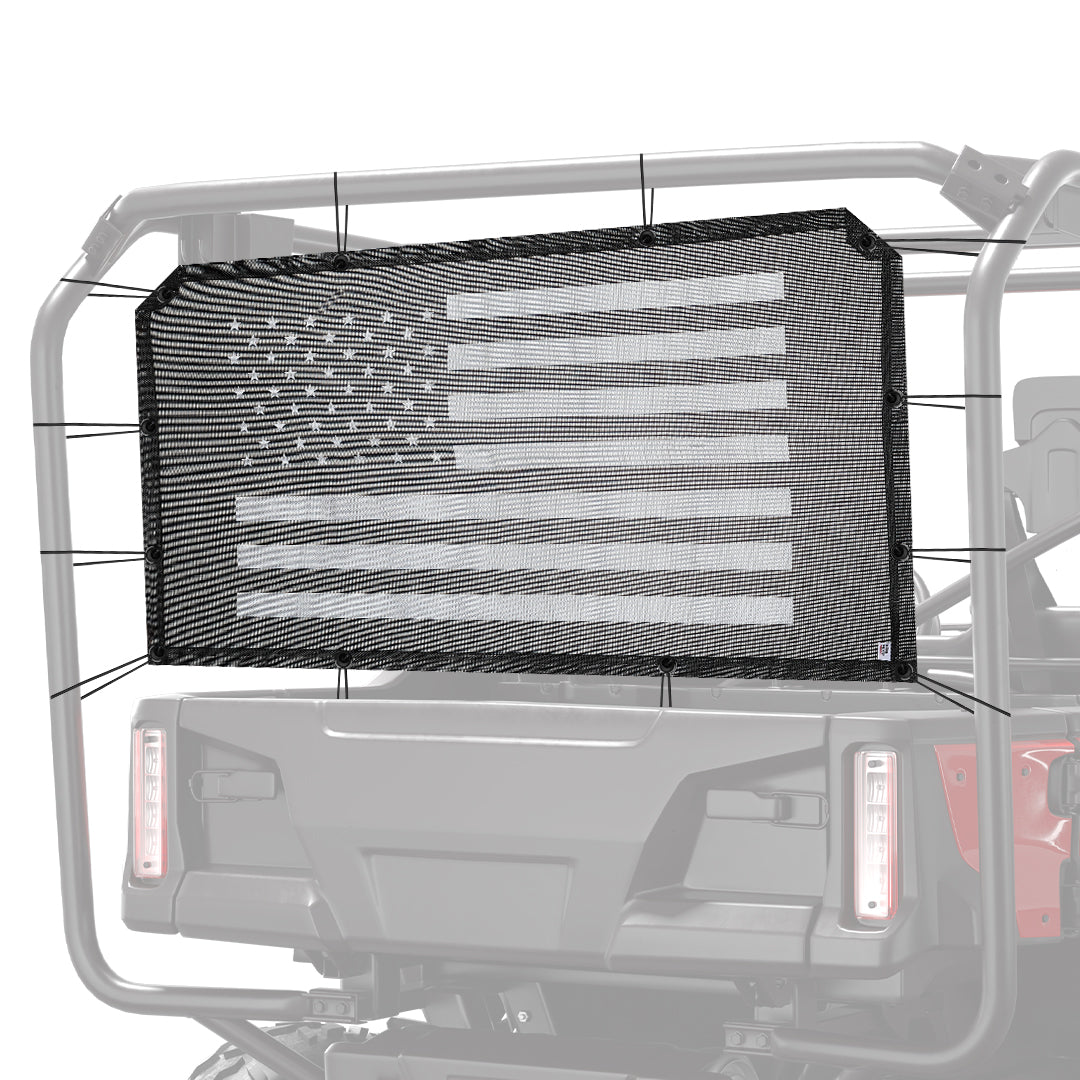 Kemimoto Glory Flag Window Net for Pioneer 500 700 1000
