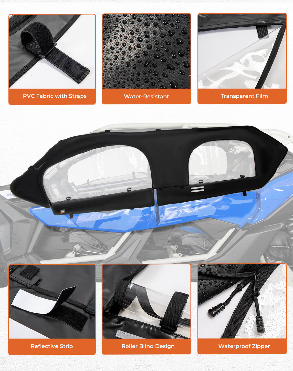 Kemimoto Soft Cab Enclosure for Can‑Am Maverick X3 MAX