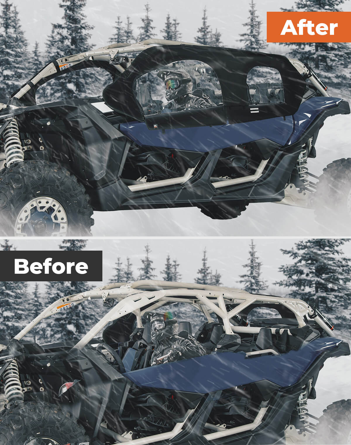 Kemimoto Soft Cab Enclosure for Can‑Am Maverick X3 MAX