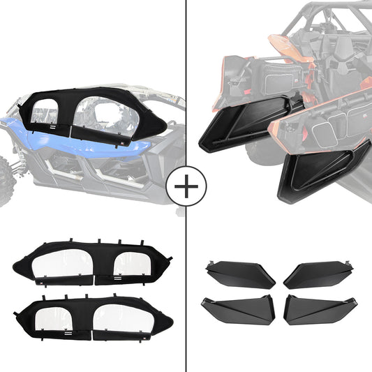 Kemimoto Soft Enclosure Door Inserts for Can‑Am Maverick X3 Max
