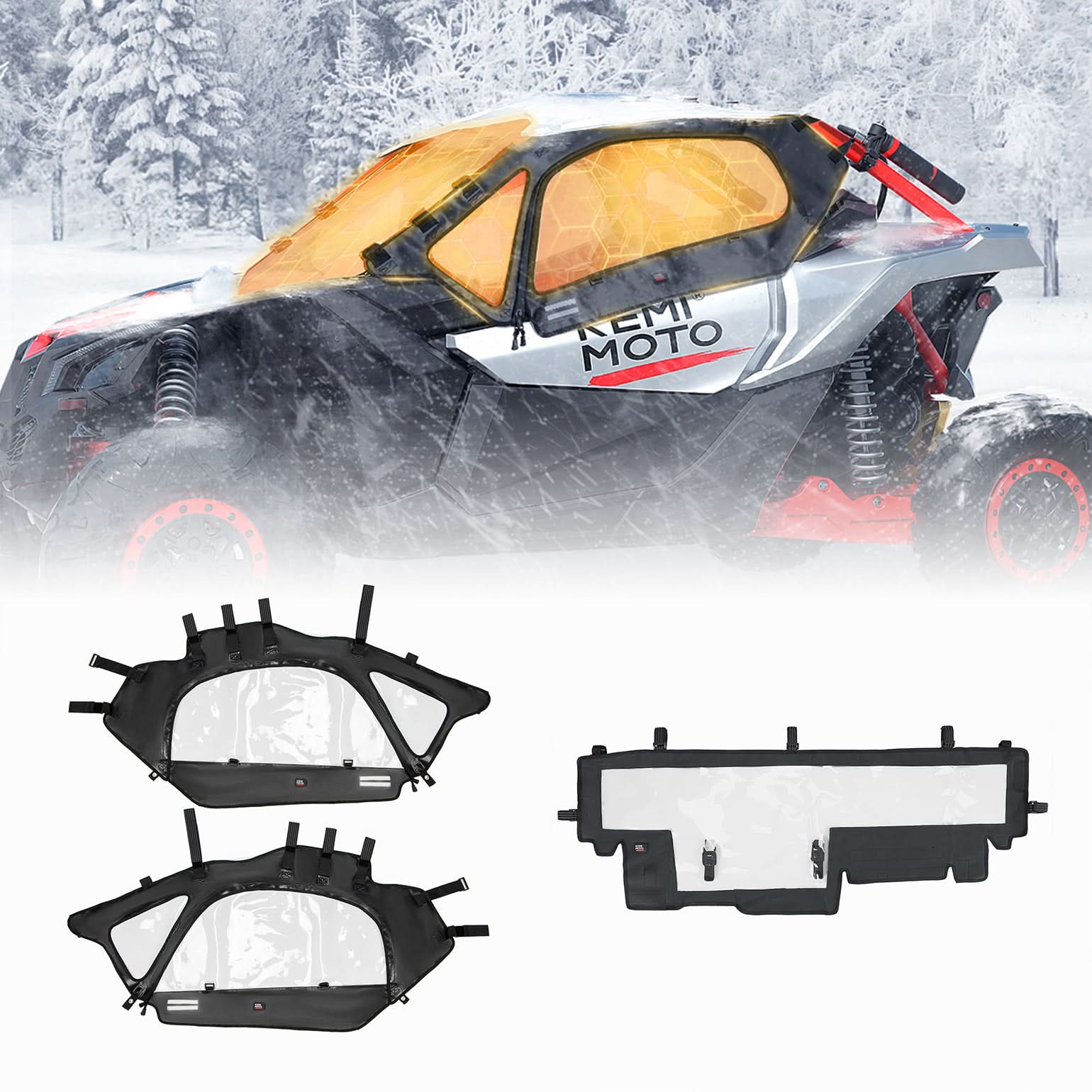 Soft Cab Enclosures & Rear Windshield for Can‑Am Maverick X3