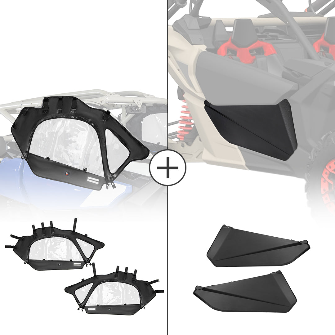 Kemimoto Soft Cab Enclosures for Can‑Am Maverick X3 Waterproof PVC
