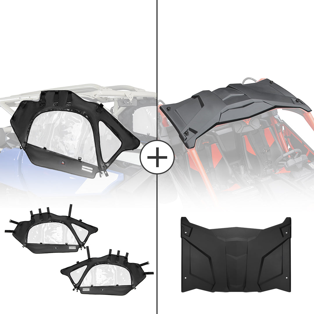 Kemimoto Soft Cab Enclosure Hard Roof for Can‑Am Maverick X3