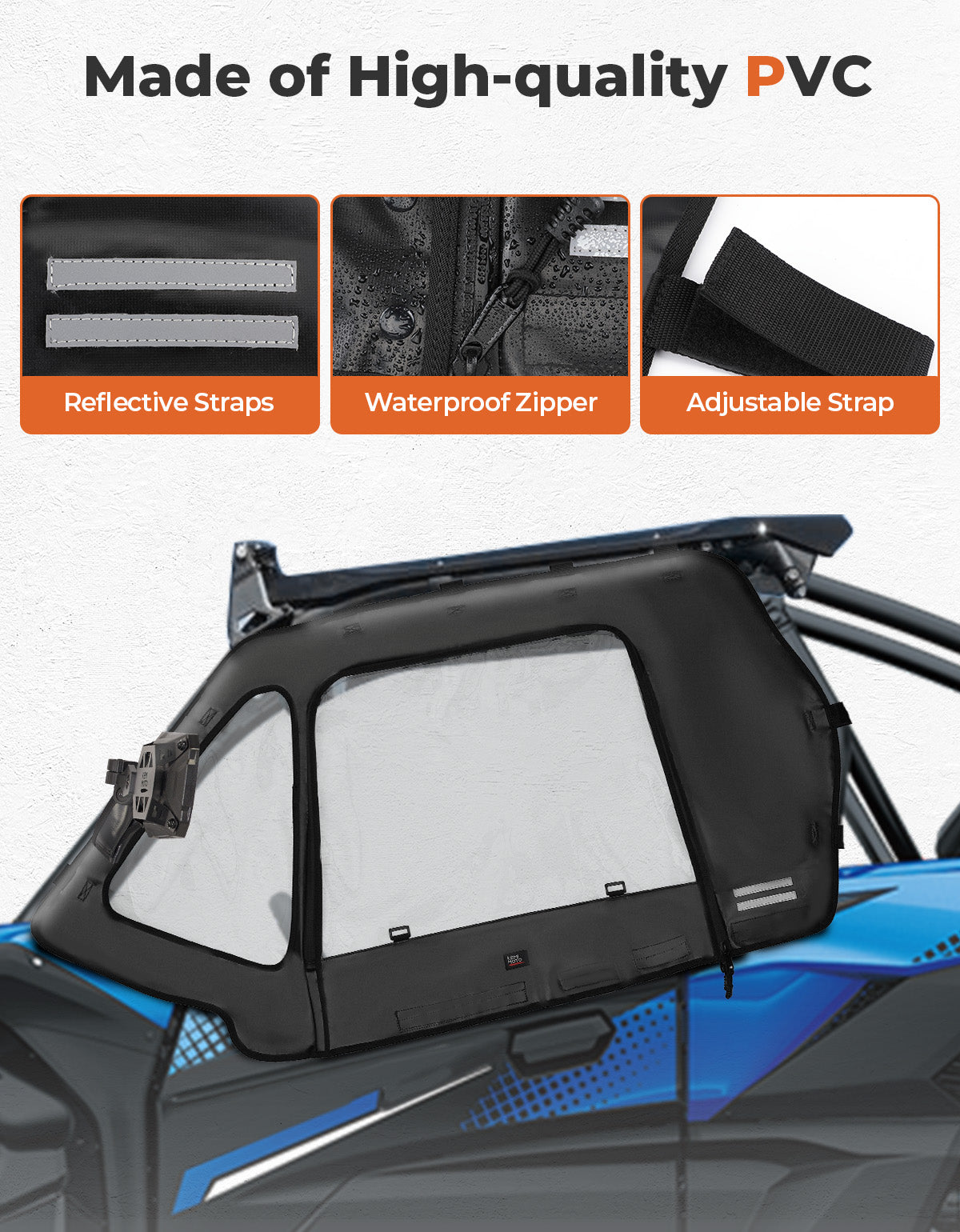Kemimoto Soft Upper Doors for Kawasaki Teryx 1000 2024 Upgrade