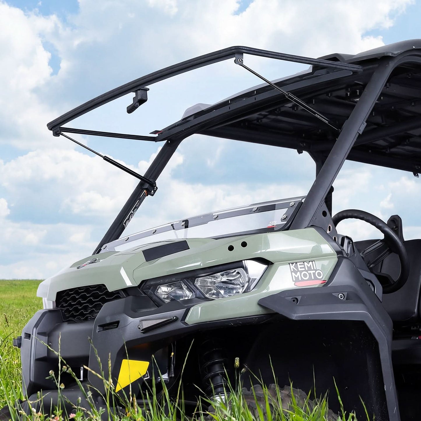 Kemimoto Flip Front Windshield for Can‑Am Defender / Defender MAX (2016+)