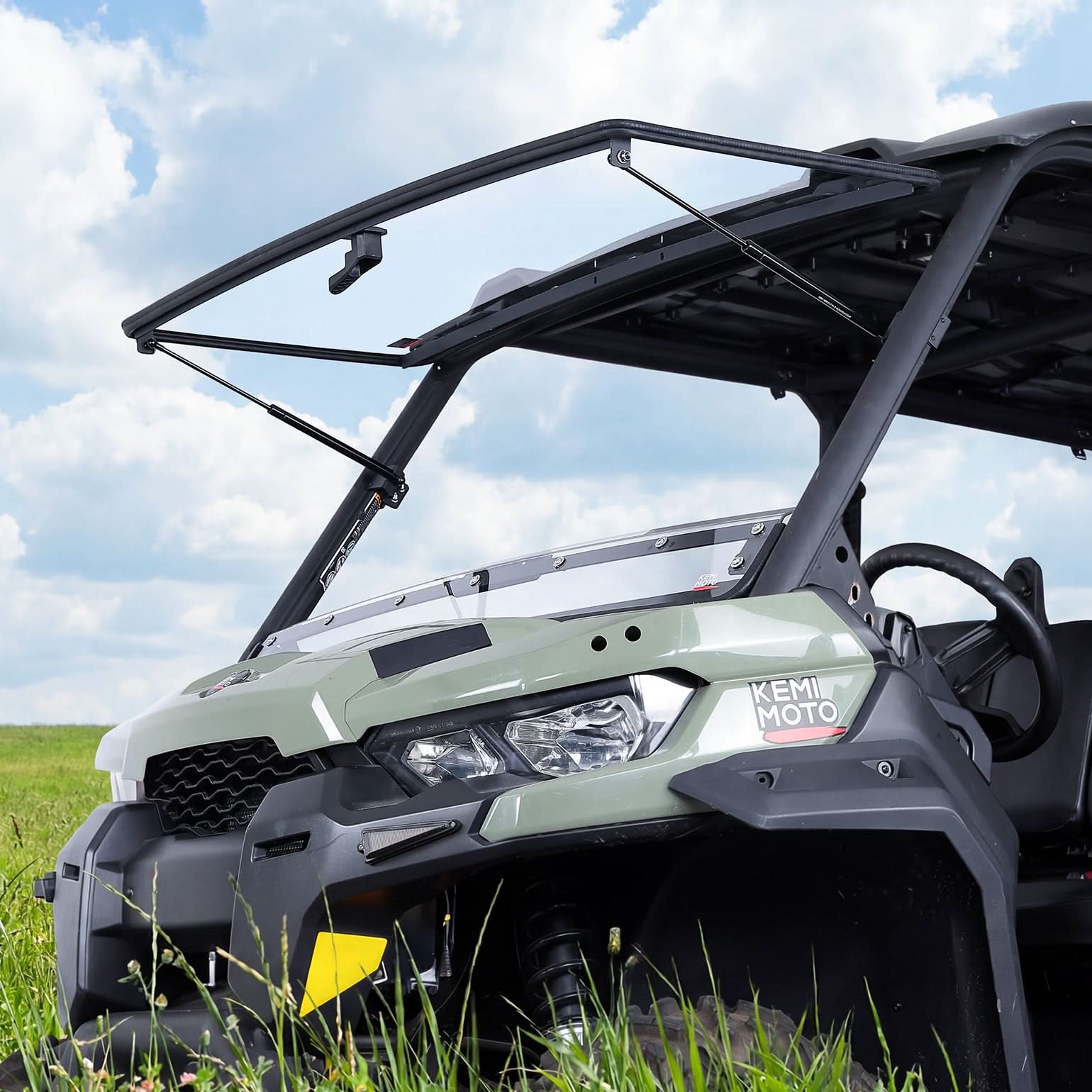 Kemimoto Flip Front Windshield for Can‑Am Defender / Defender MAX (2016+)