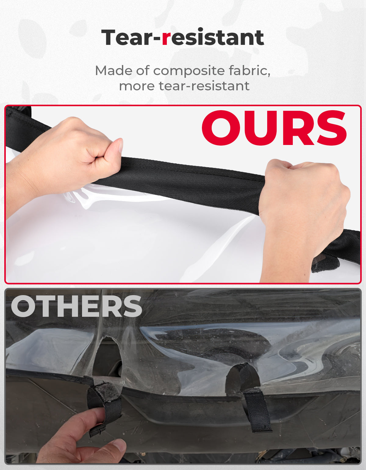 Kemimoto Soft Rear Windshield for Can‑Am Maverick X3/MAX
