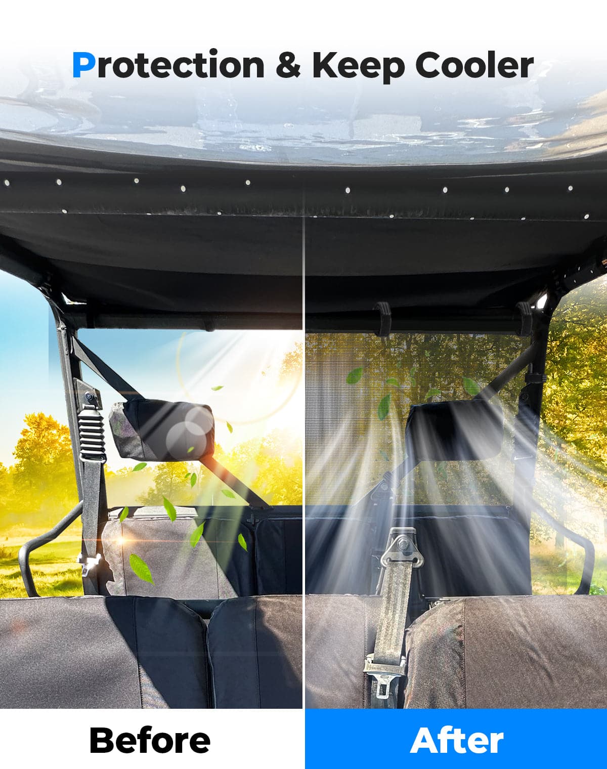 Kemimoto Rear Window Net for Tracker 800SX Crew 2020-2024