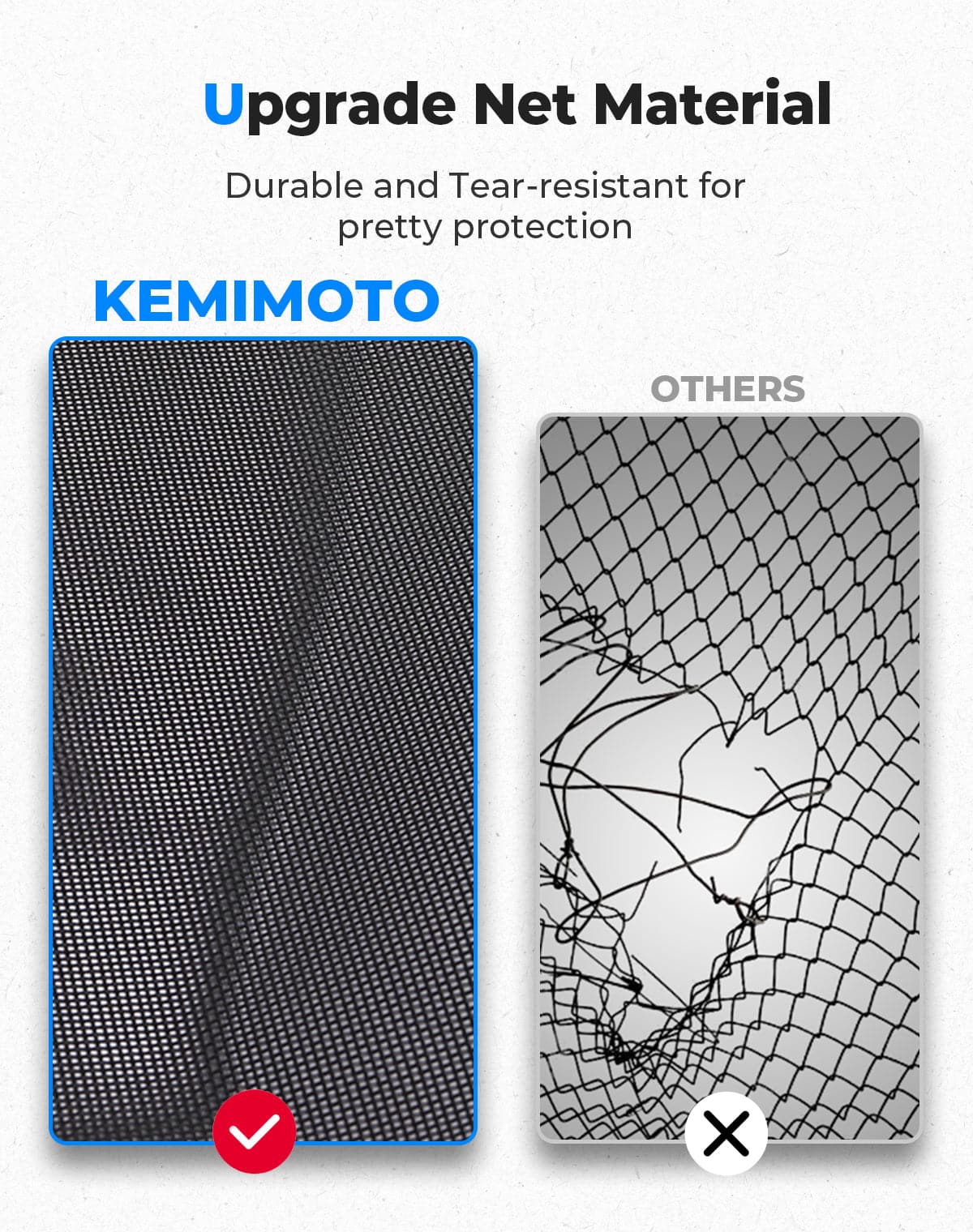 Kemimoto Rear Window Net for Tracker 800SX Crew 2020-2024