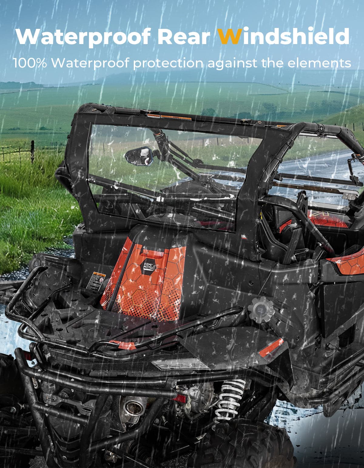 Kemimoto Soft Rear Windshield for CFMOTO ZForce 950
