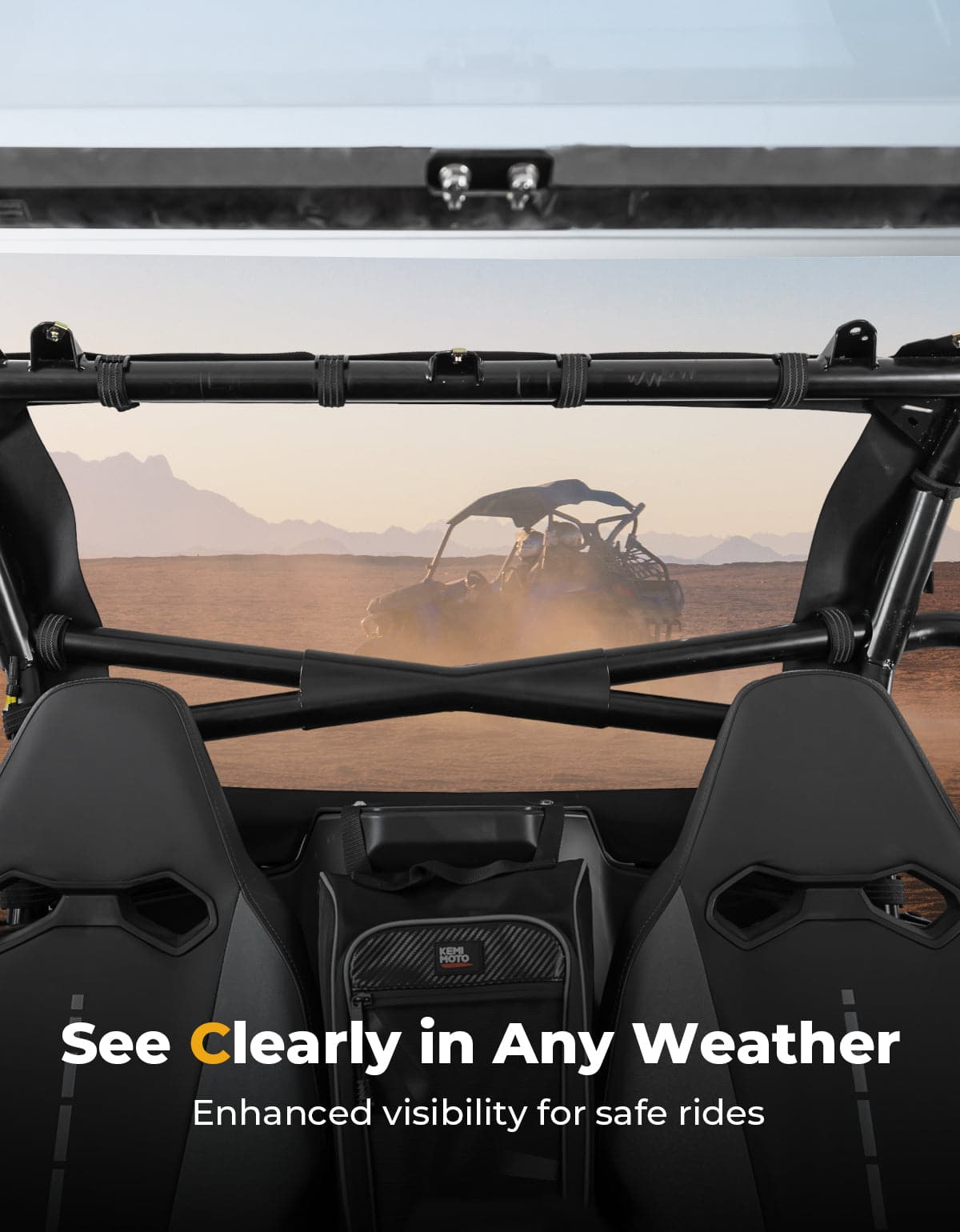 Kemimoto Soft Rear Windshield for CFMOTO ZForce 950