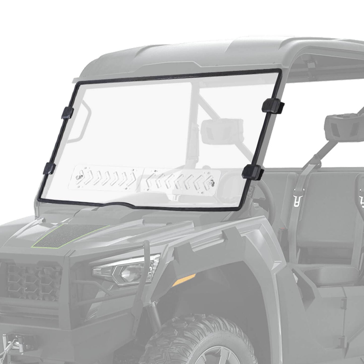 Kemimoto Vented Front Windshield for Tracker 800SX, Arctic Cat Prowler Pro