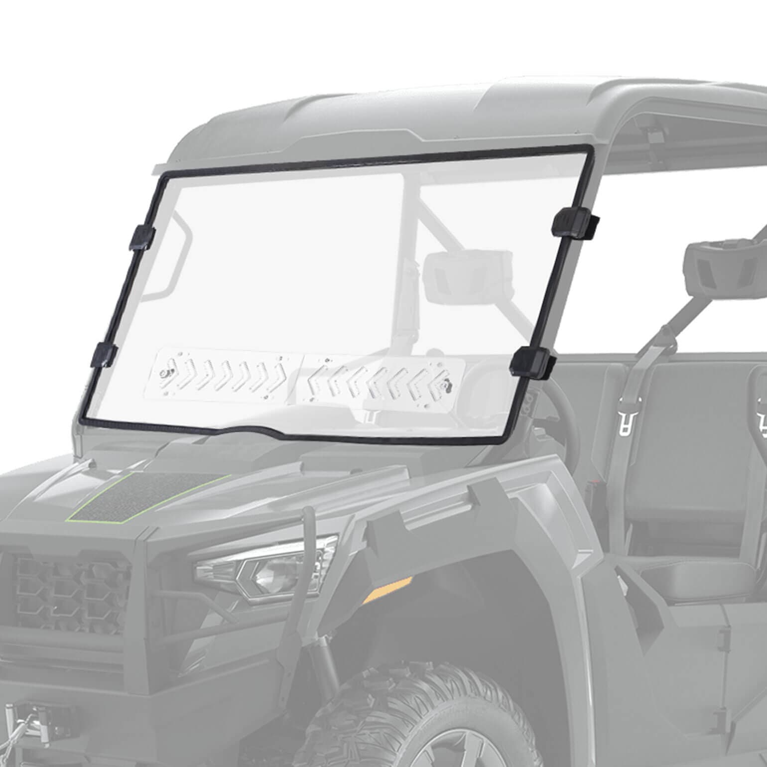 Kemimoto Vented Front Windshield for Tracker 800SX, Arctic Cat Prowler Pro