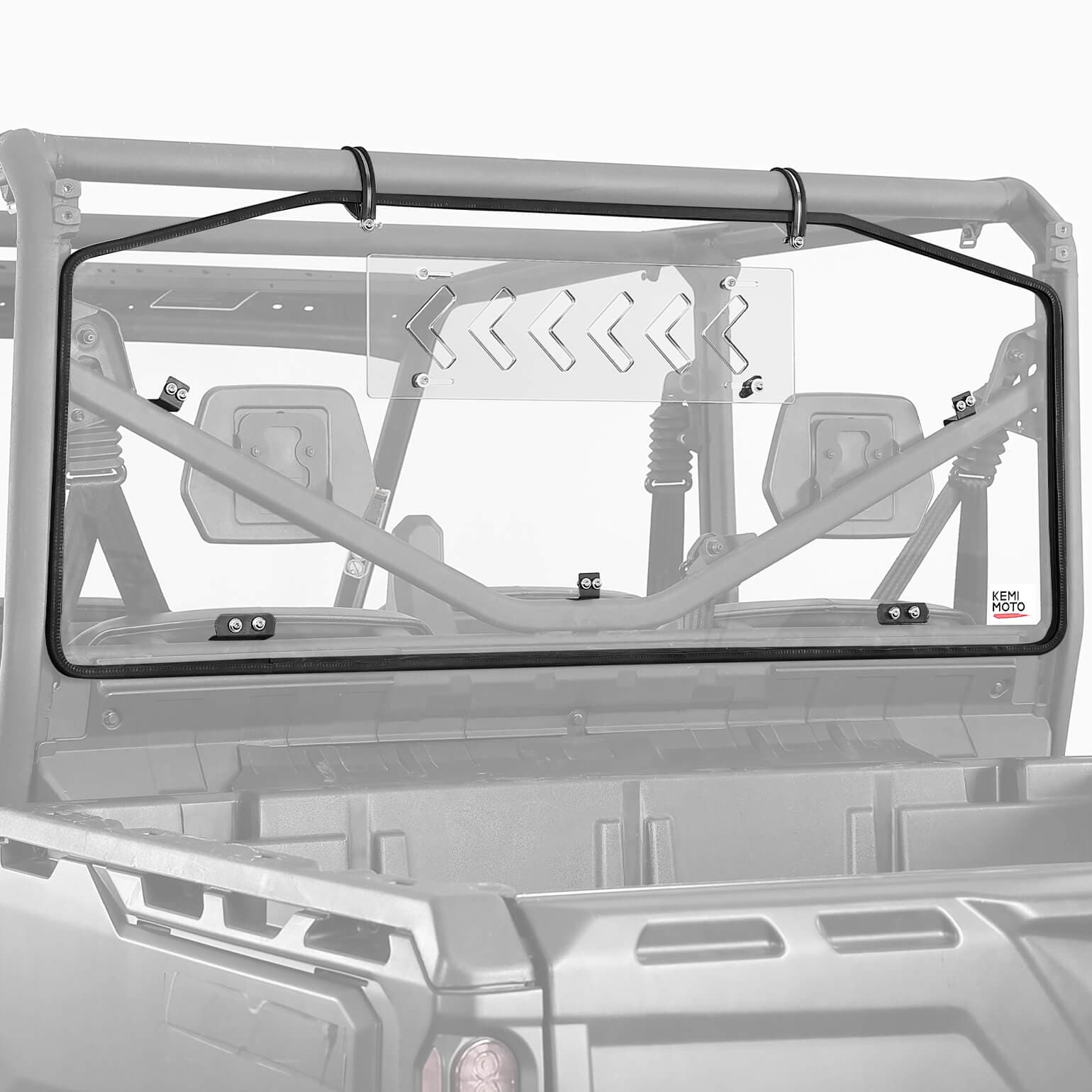 Kemimoto Vented Sliding Rear Windshield for Can‑Am Defender HD10‑HD7