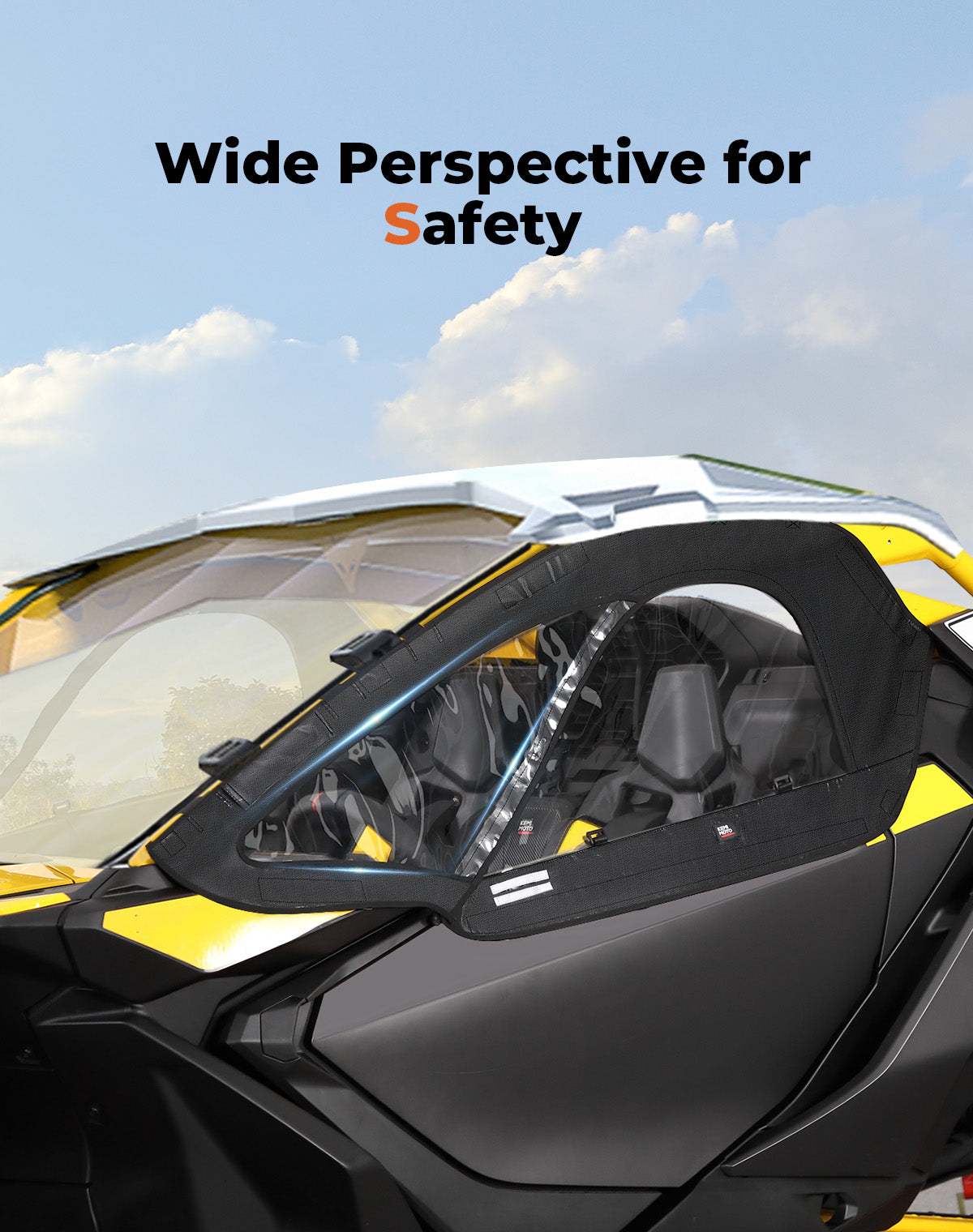 Soft Upper Doors for Can-Am Maverick R