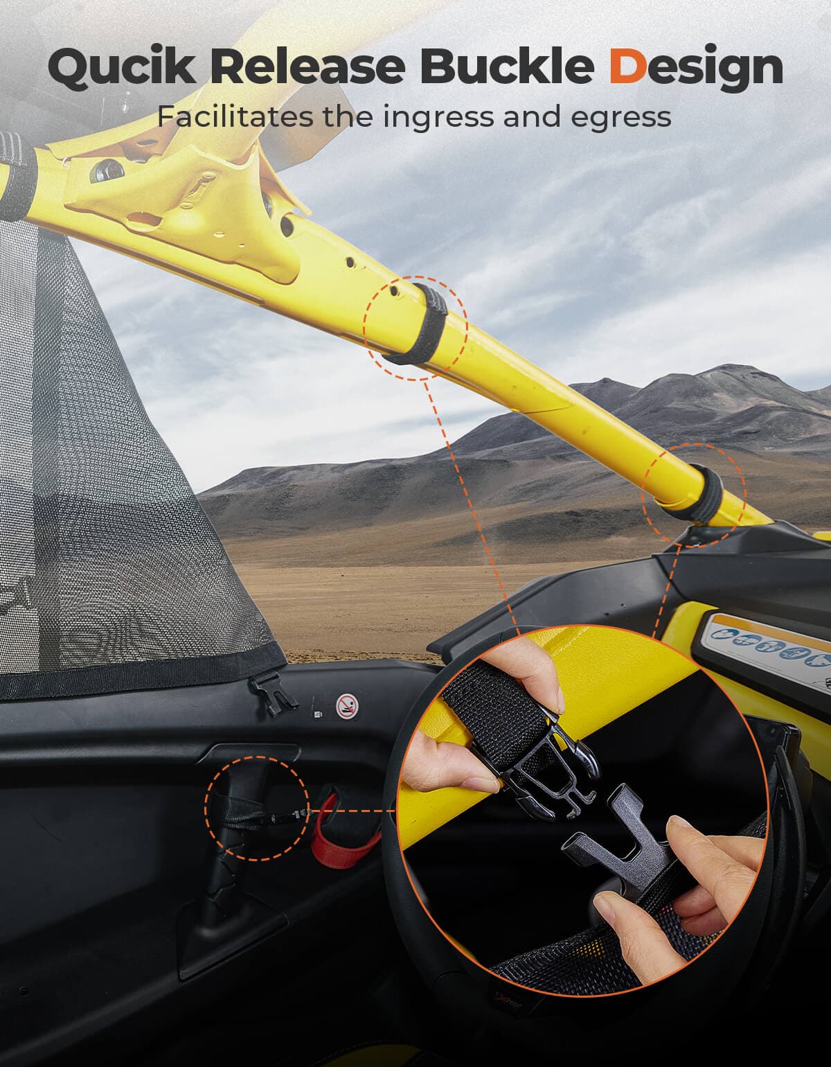 Kemimoto Window Nets for Can‑Am Maverick R 2024+