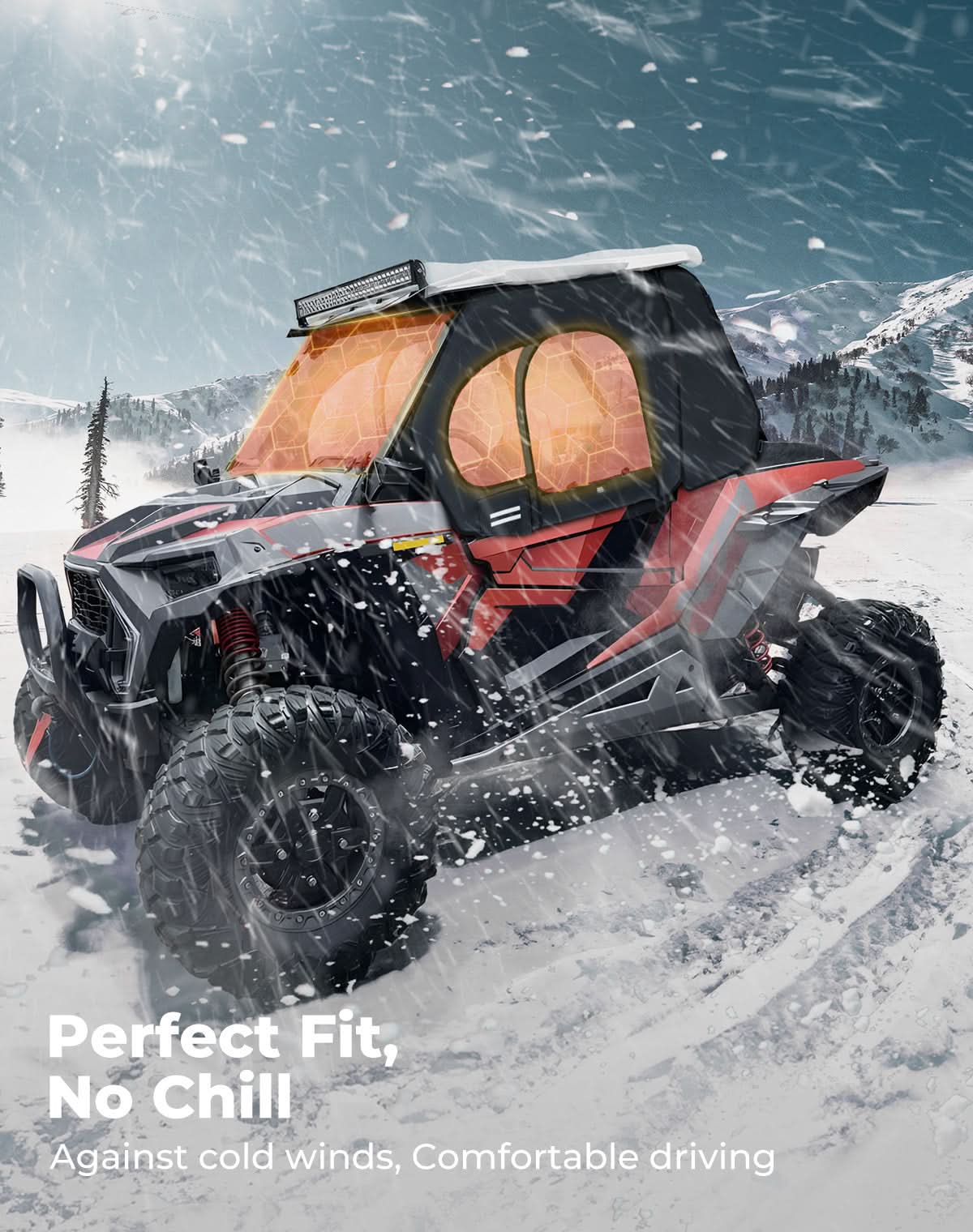 Kemimoto Steel Frame Doors for Polaris RZR XP 1000 2016-2023