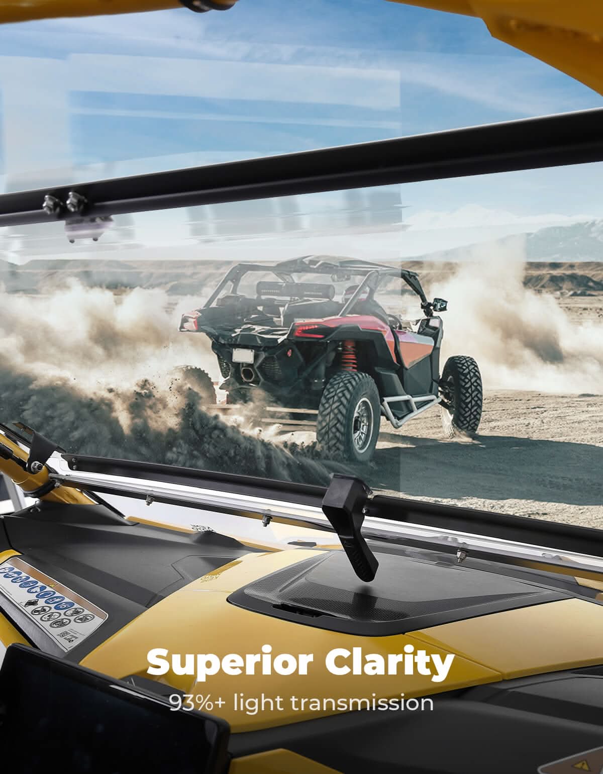 Kemimoto Flip Windshield for Can‑Am Maverick R 2024+