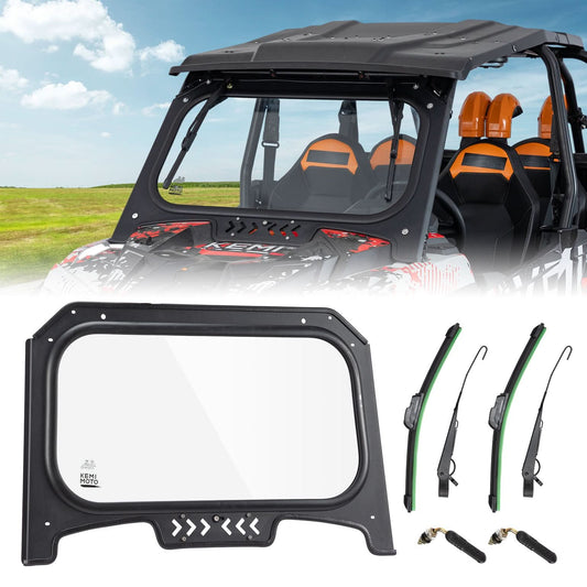 Kemimoto Glass Windshield 2 Wipers for Polaris RZR XP 1000