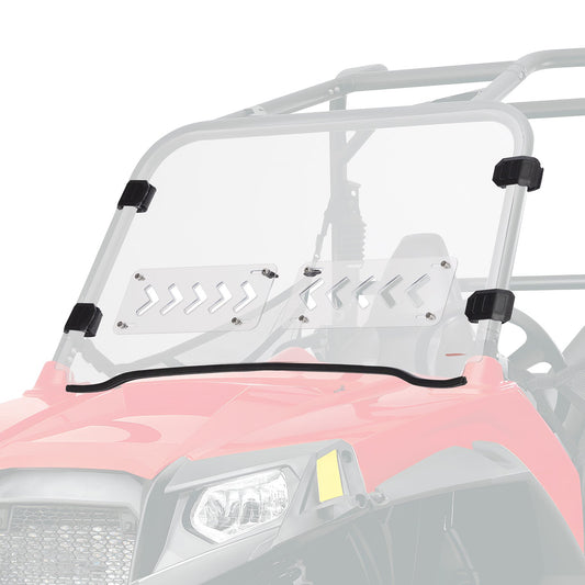 Kemimoto 2‑IN‑1 Vented Flip Windshield for Polaris RZR 800/XP