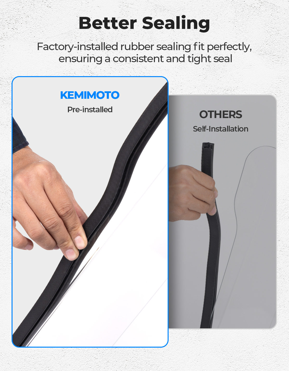 Kemimoto 2‑IN‑1 Vented Flip Windshield for Polaris RZR 800/XP