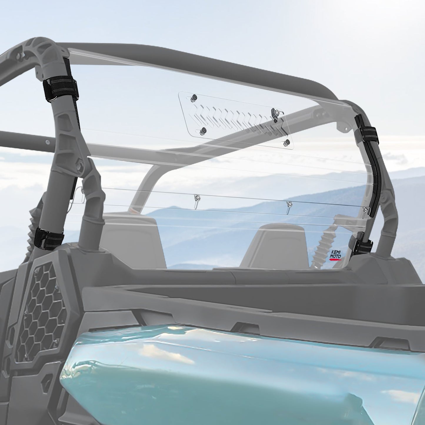Vented Rear Windshield for Can‑Am Commander 700 1000 2021‑2025