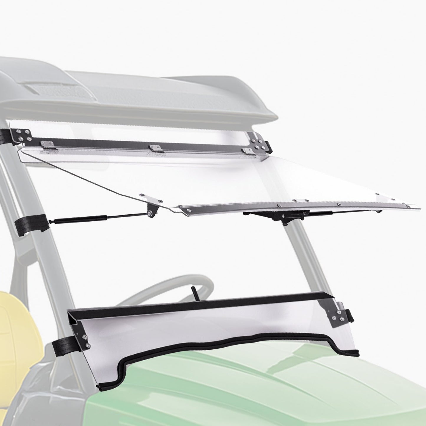 Kemimoto Flip Windshield for John Deere Gator Polycarbonate