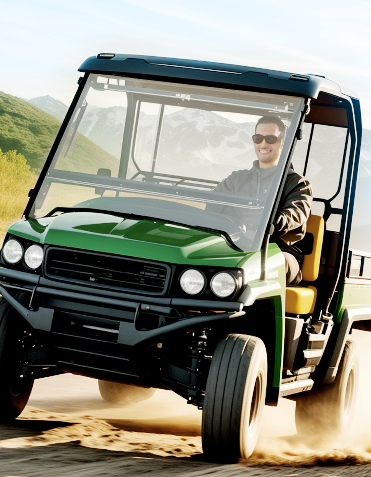 Kemimoto Flip Windshield for John Deere Gator Polycarbonate