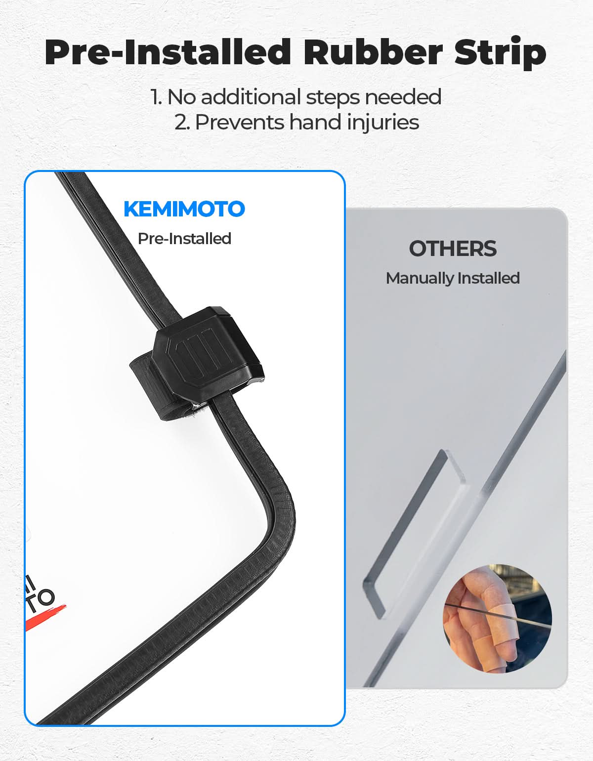 Kemimoto 3-in-1 Vented Windshield for Polaris Ranger 1000/XP 900-1000