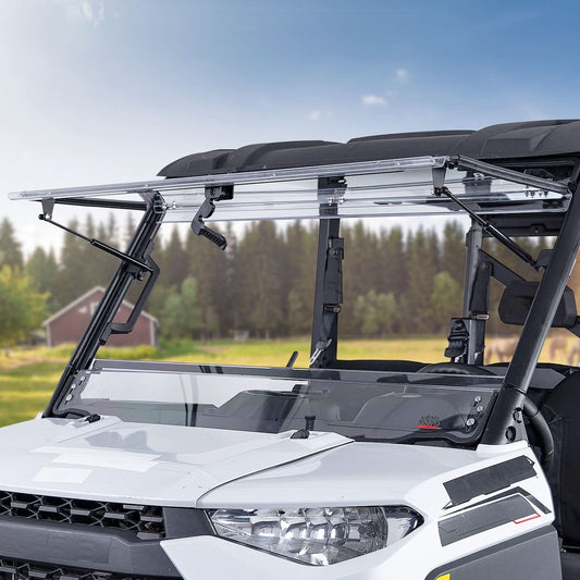 Kemimoto 3-IN-1 Flip Windshield for Polaris Ranger XP 1000 2015-2026