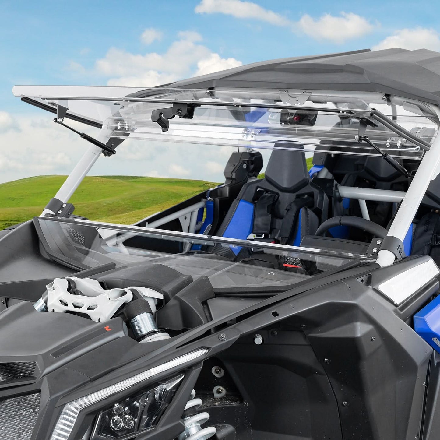 Kemimoto 3-in-1 Flip Windshield for Can‑Am X3 & X3 Max