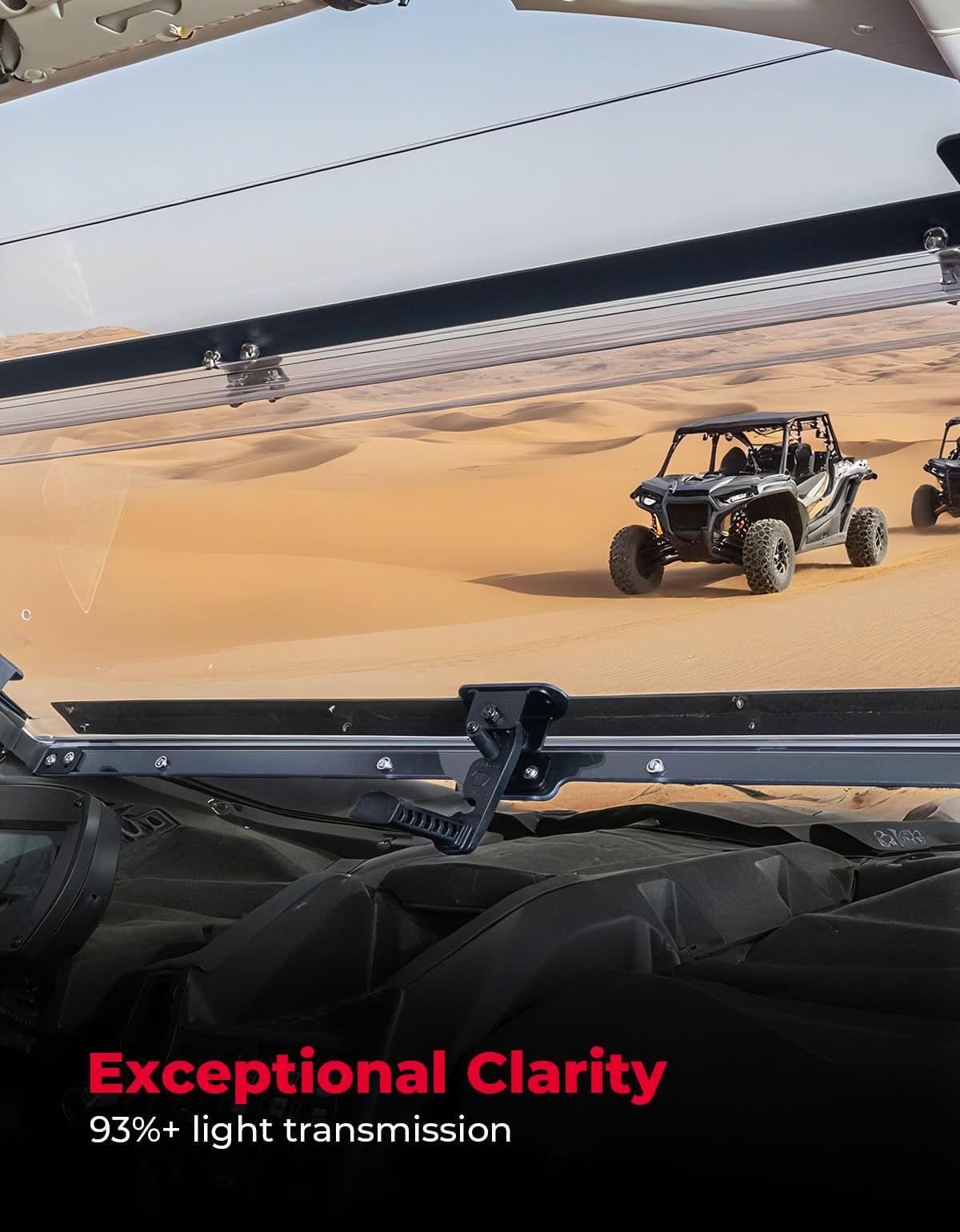 Kemimoto 3-in-1 Flip Windshield for Can‑Am X3 & X3 Max
