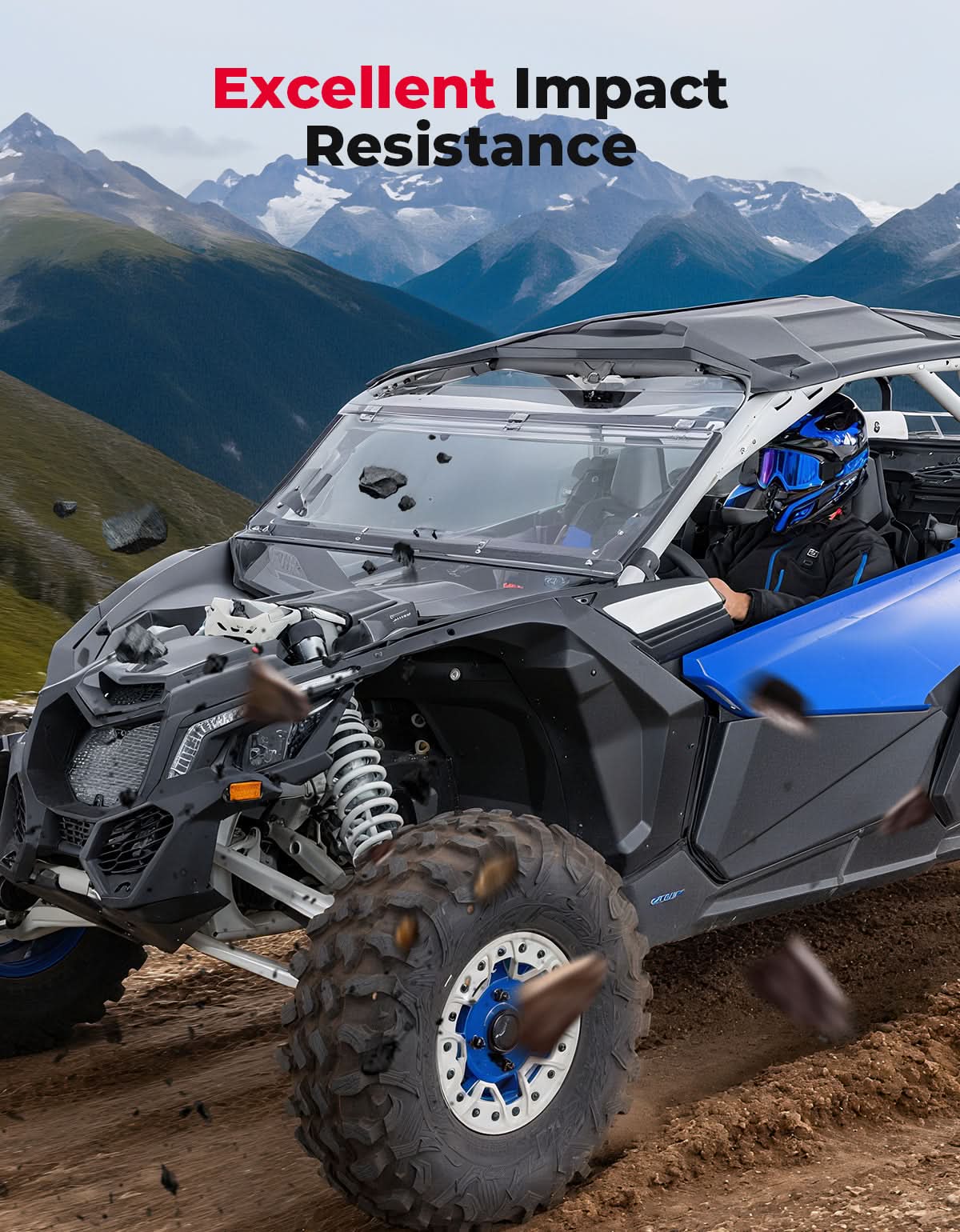 Kemimoto 3-in-1 Flip Windshield for Can‑Am X3 & X3 Max