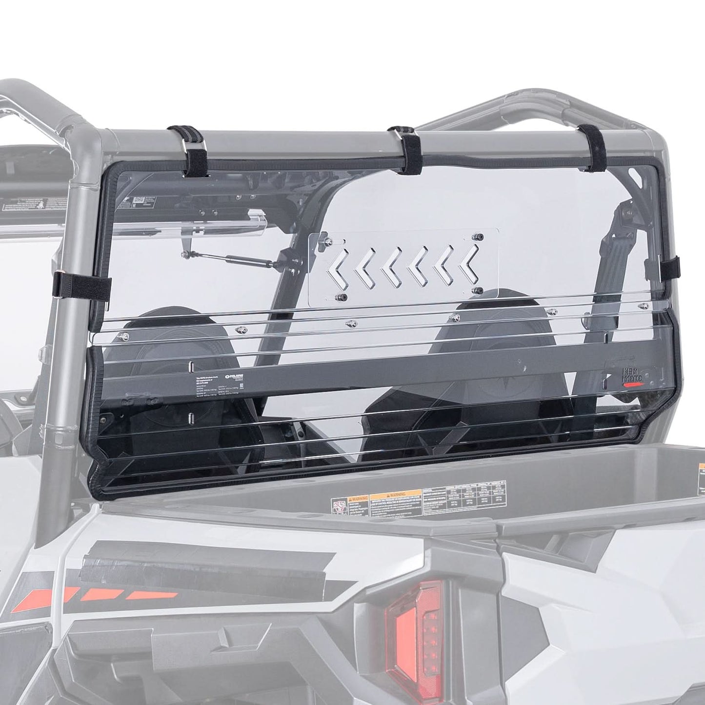 Kemimoto Rear Vented Windshield for Polaris General 2016-2026