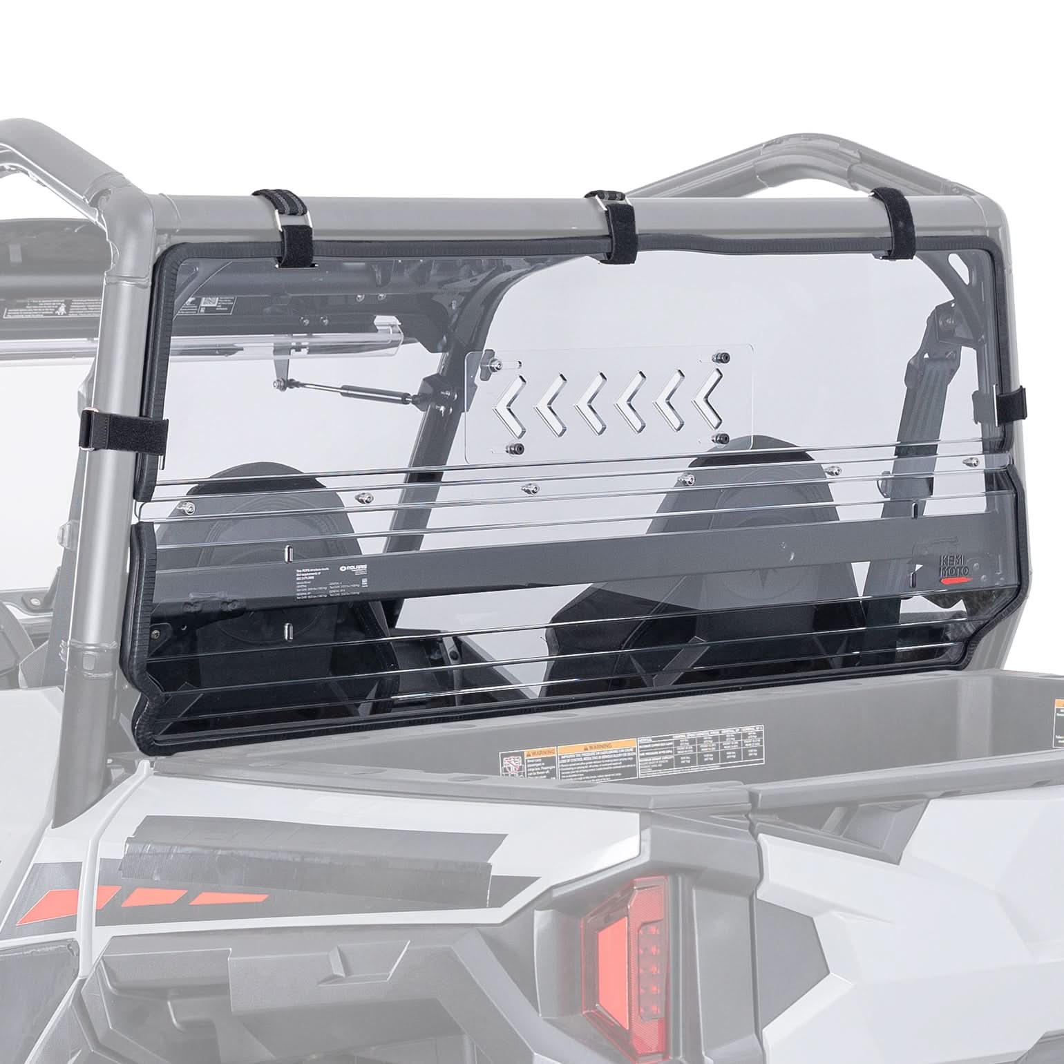 Kemimoto Rear Vented Windshield for Polaris General 2016-2026