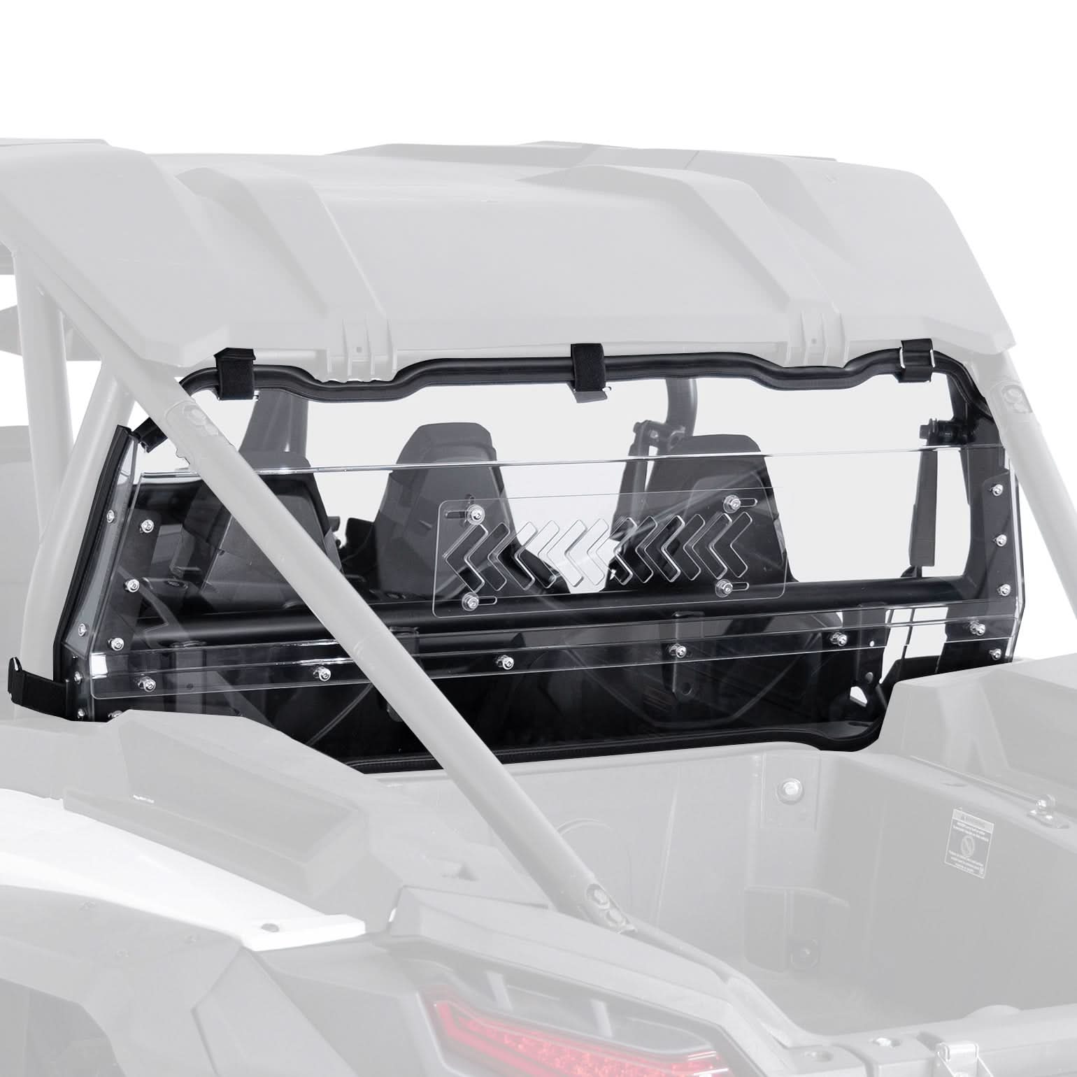 UTV Sliding Vented Clear Rear Windshield for 2024+ Polaris RZR XP 1000 / RZR XP4 1000