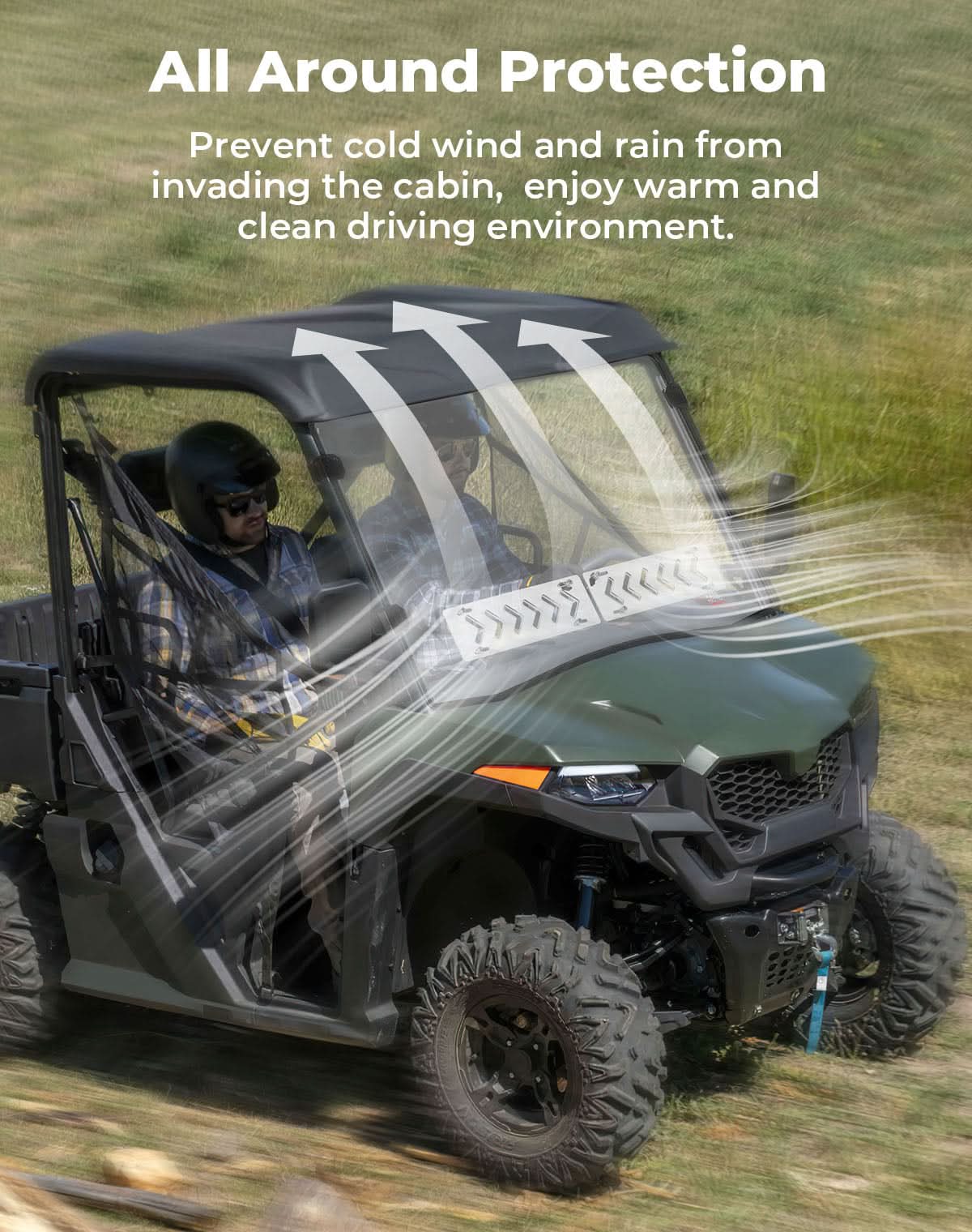 Vented Front Windshield for CFMOTO UFORCE 600|800XL