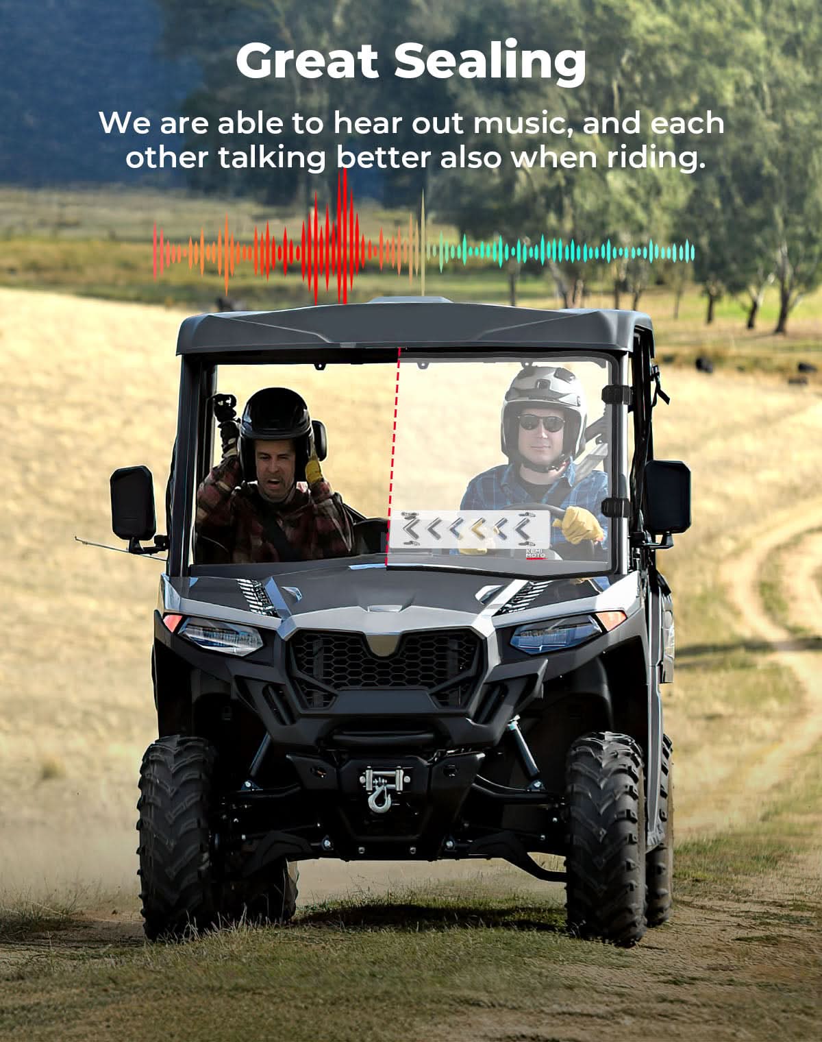 Vented Front Windshield for CFMOTO UFORCE 600|800XL