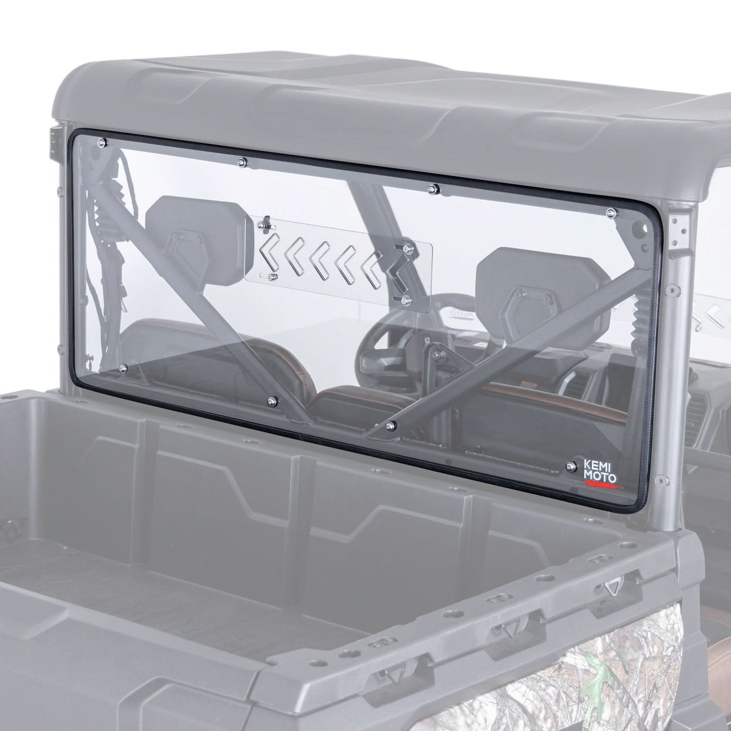 2-in-1 Vented Rear Windshield for CFMOTO UFORCE U10 Pro|XL