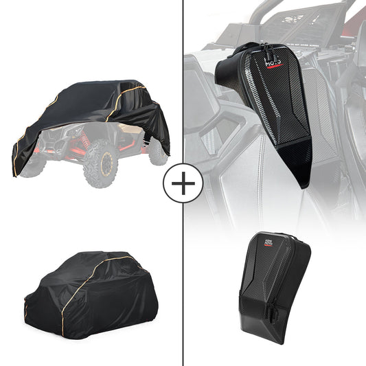 KEMIMOTO Center Storage Bag & UTV Cover for Can‑Am Maverick X3
