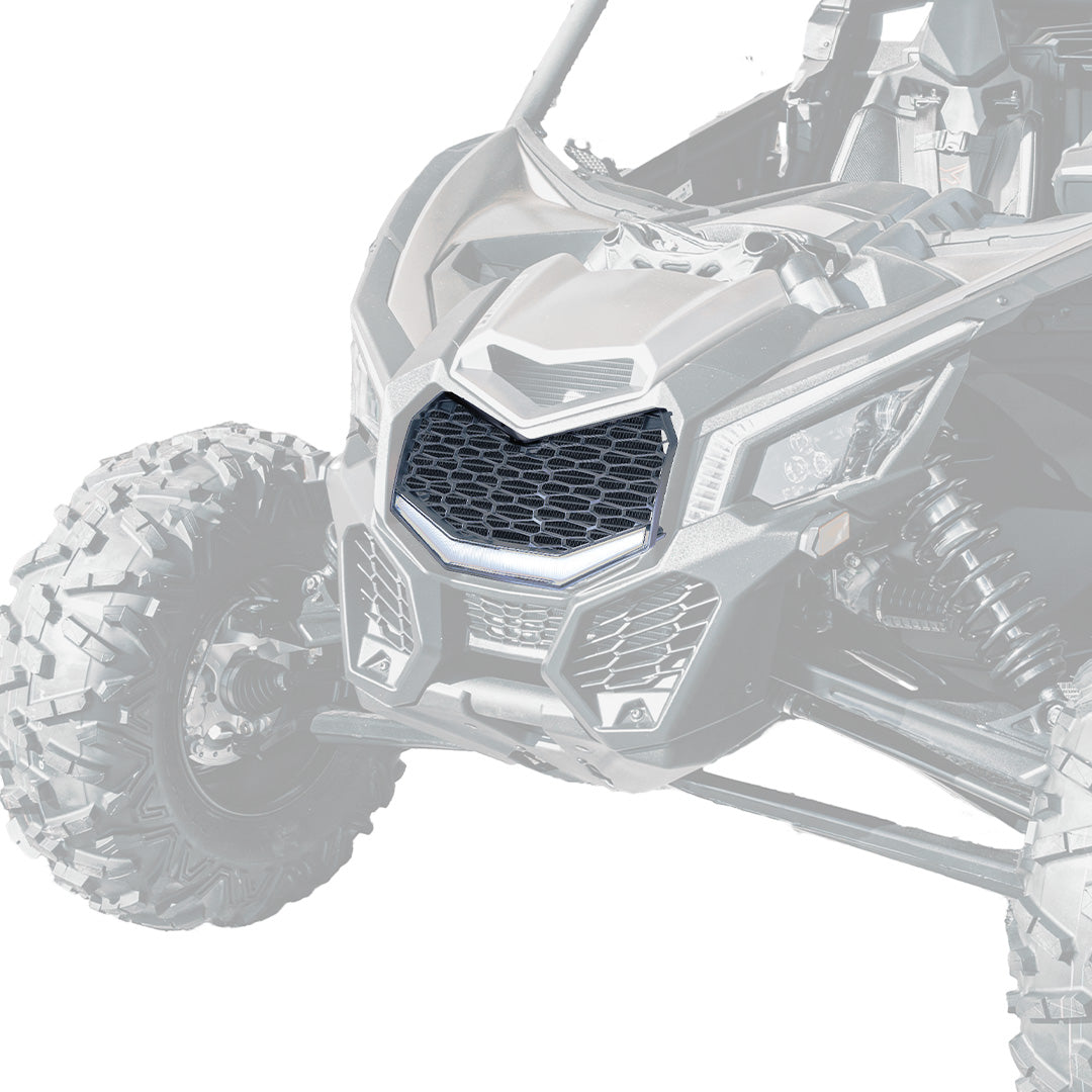 Kemimoto Front Bumper Mesh Grill for Can‑Am Maverick X3