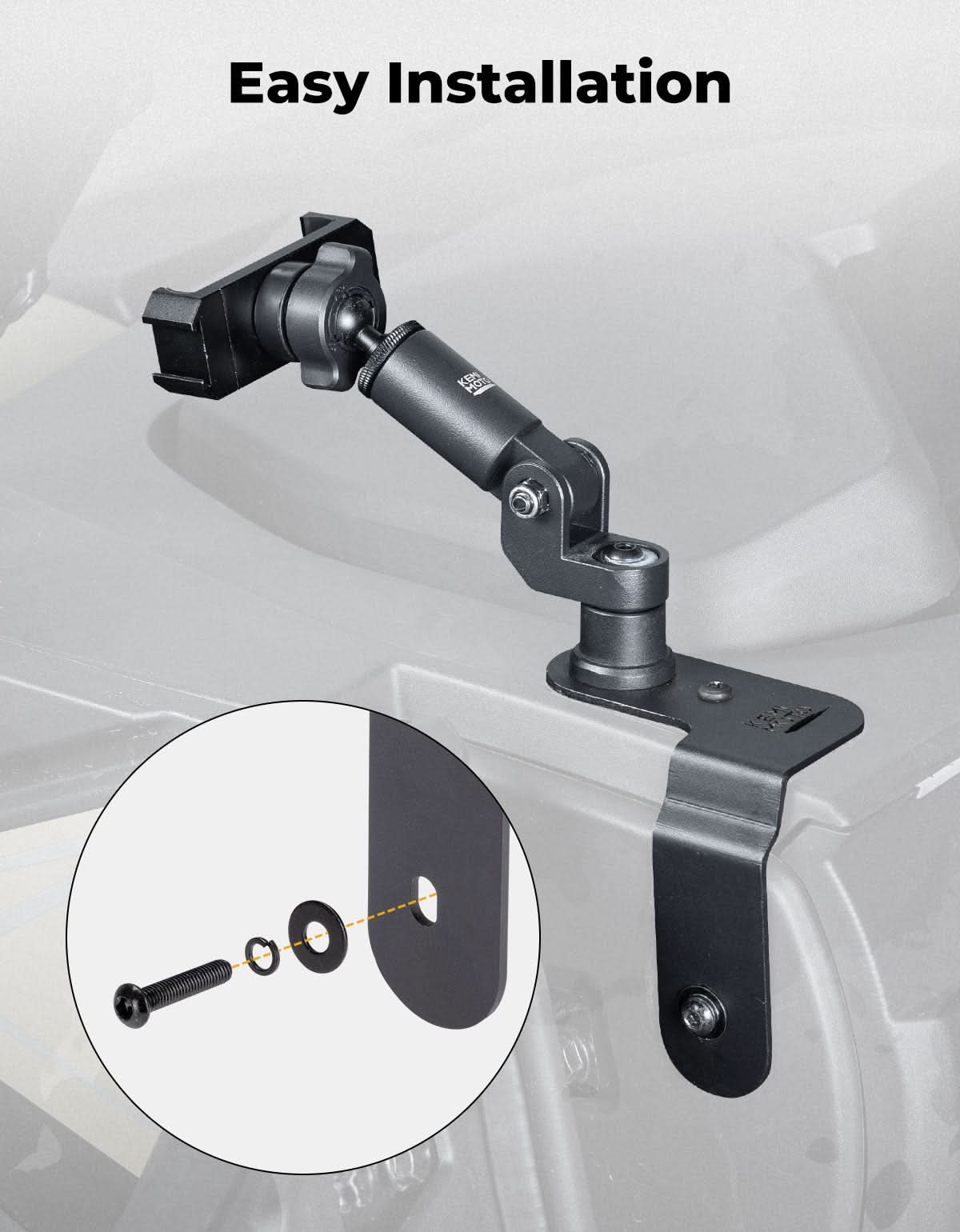 Kemimoto Aluminum Phone Mount for CFMOTO ZForce 950