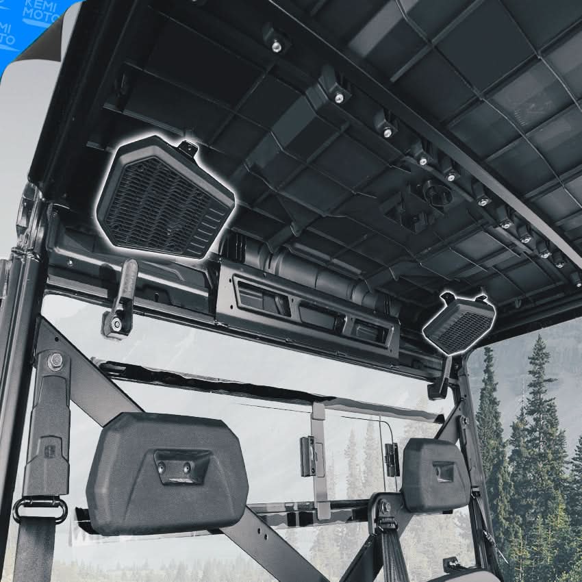 Kemimoto Rear Roof Speaker Pods for Polaris Ranger 2018-2025