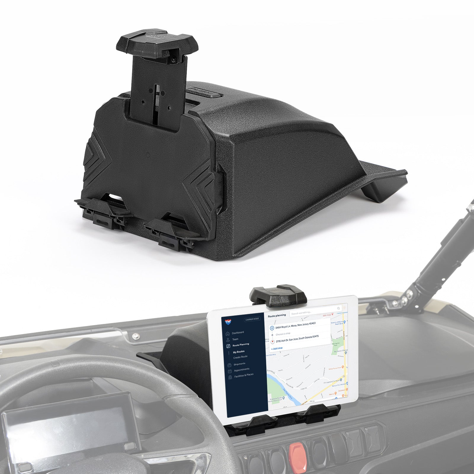 Kemimoto Tablet Holder for CFMOTO ZForce 950/800 Trail 8-10L Storage