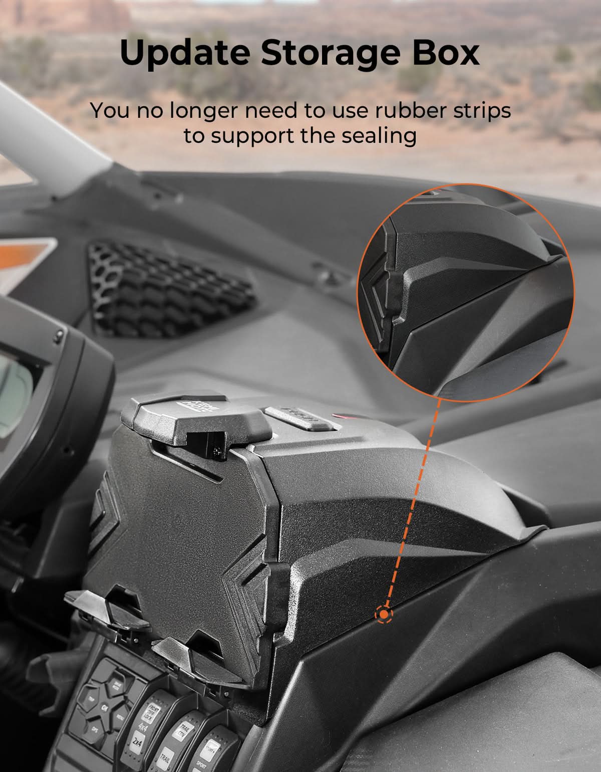 Kemimoto Upgraded Tablet Holder for Can‑Am Maverick X3 / X3 MAX