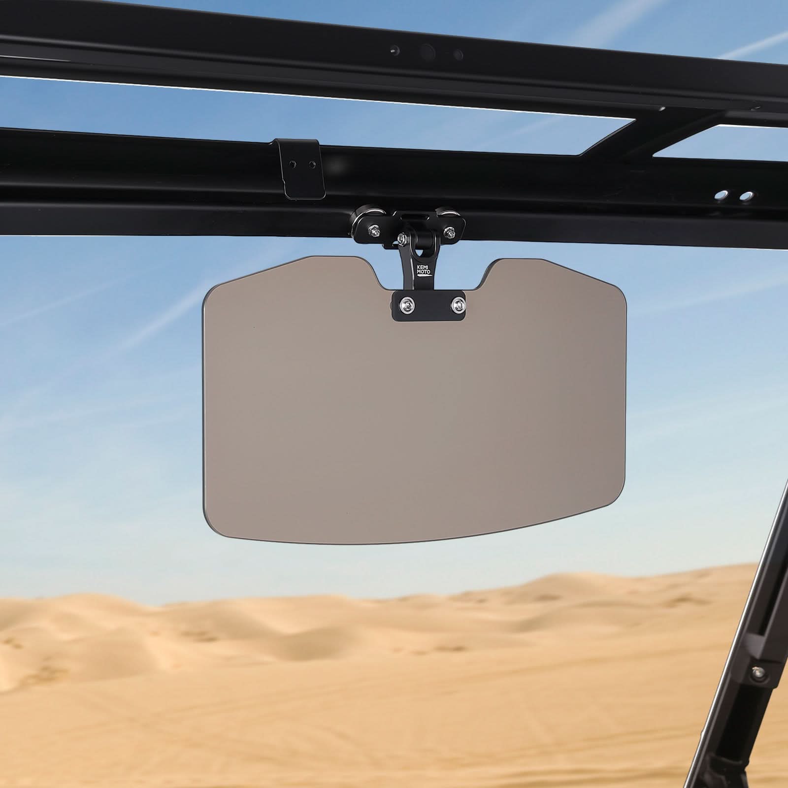 Kemimoto UTV Magnetic Sun Visor 4-in-1 Multifunction Black