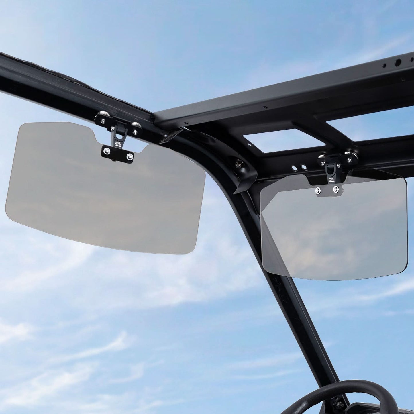 Universal Magnetic Sun Visor for UTV with Pro-Fit Bar or Metal Roof (2PC)